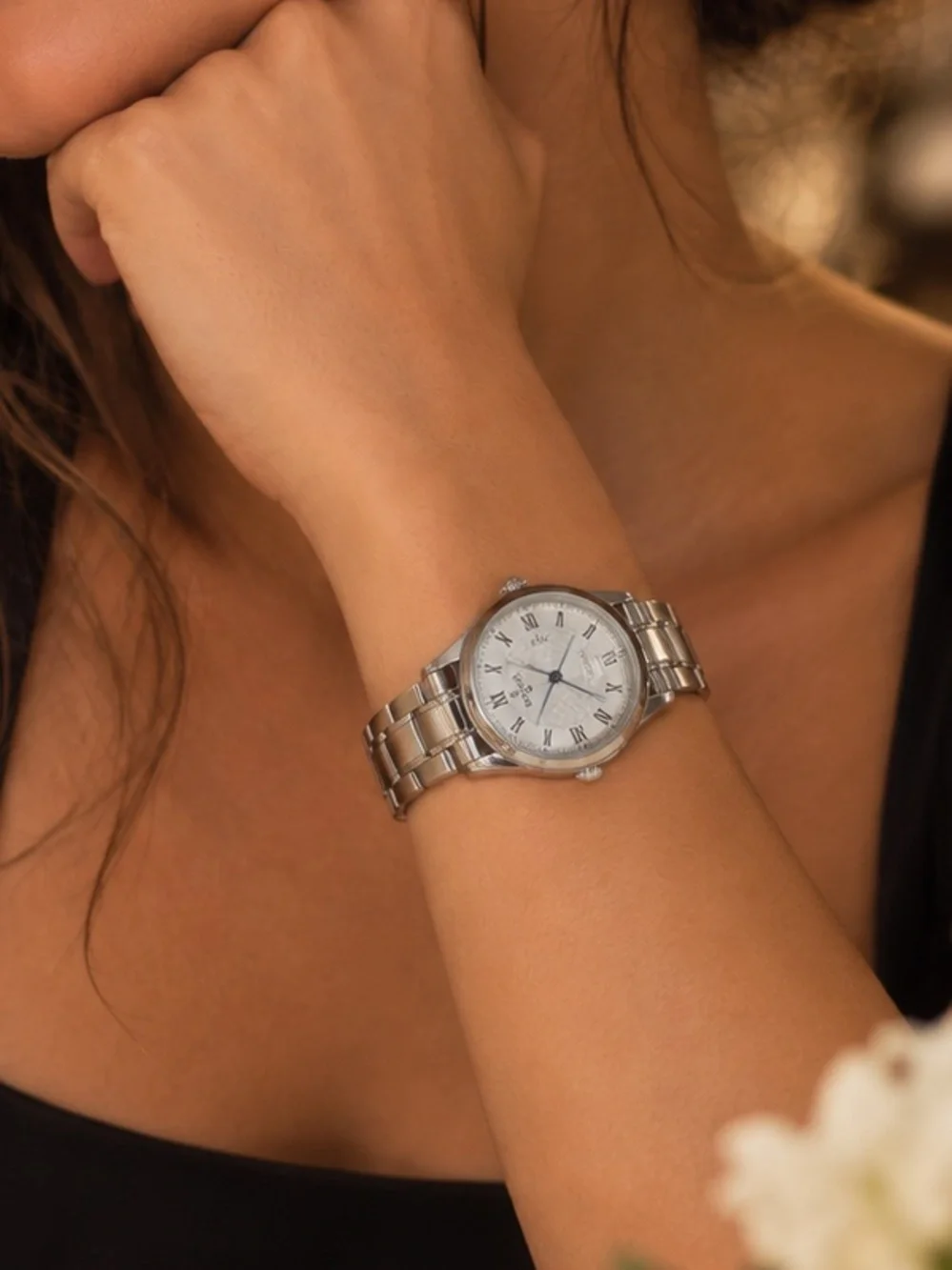 Invicta Silver Stainless Steel Women’s Watch with White Dial - 70270